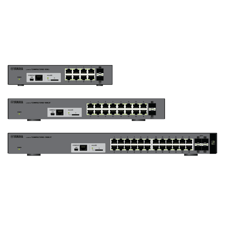 Commutateur réseau L2 Yamaha YAM-SWR2310-18GT | 16 ports RJ45 | administrable