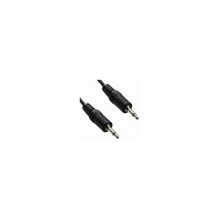 Cordon audio mono 3,5 mm mâle-mâle Keen connect L2JJE1.5 | 1,5 m | connectique jack 3,5 mm mono
