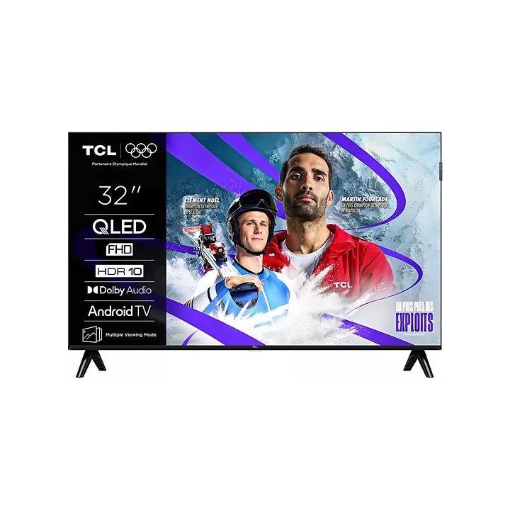 TCL - Ecran 32p FHD QLED, HDR, AndroidTV METAL ULTRA SLIM - HA/18 TCL