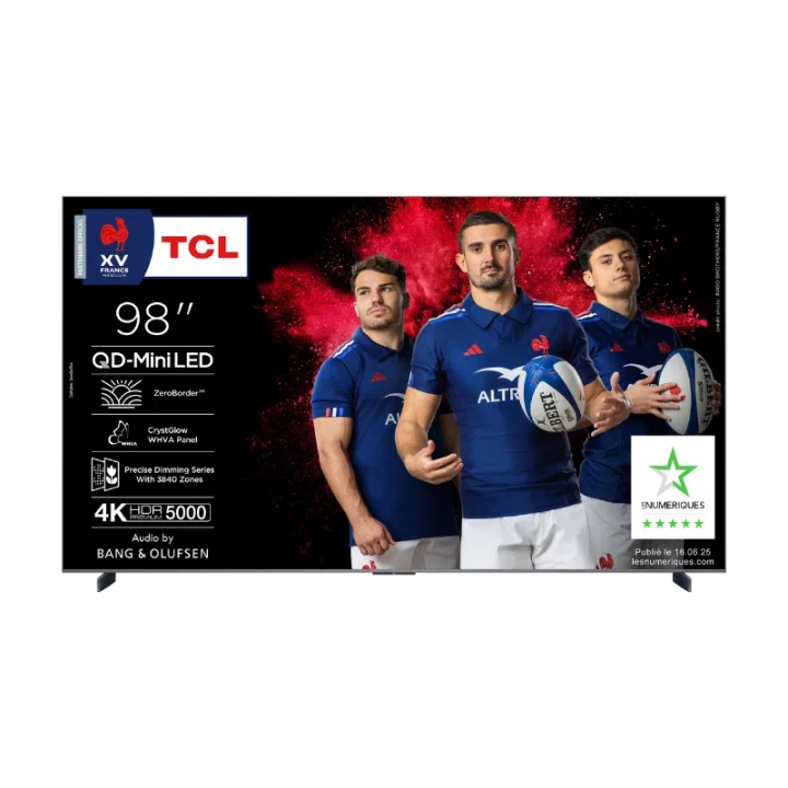 TCL - Ecran 98p Q5000 mLED GoogleTV, B&O, 4 HDMI, 1 USB - HA/3 TCL