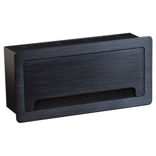 Boîtier de table Muxlab 500610 | noir | format discret et robuste