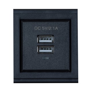 Module double chargeur USB type A Muxlab 500616 | 5VDC 2.1A | double port A