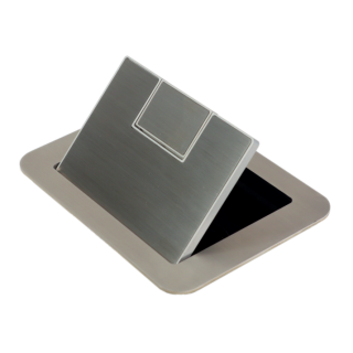 Boîtier de table design Element One E1-SOCKET-X-200-D | 1 alimentation | 3 demi-modules