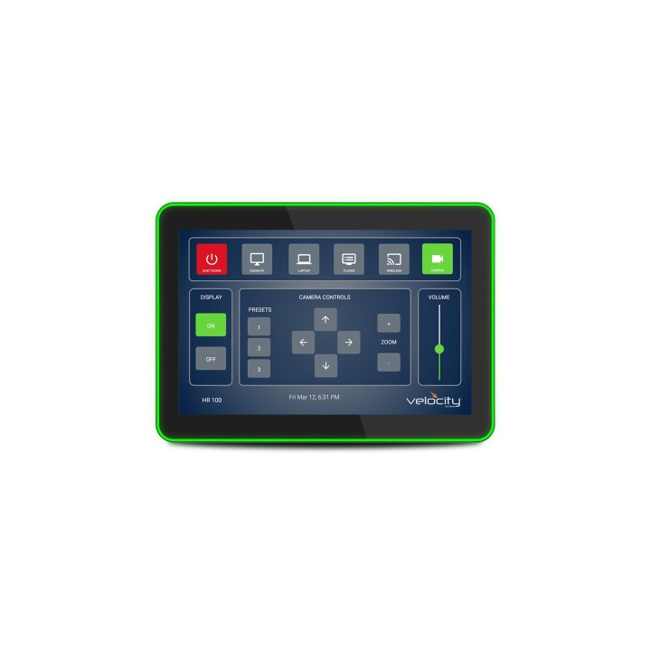 Panneau tactile 10" Atlona AT-VTPG-1000VL-BL | passerelle Velocity intégrée | noir