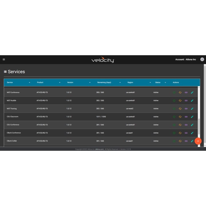 Services premier Atlona AT-VPS-RG-T1 | support prioritaire | couverture avancée pour Velocity Gateway T1