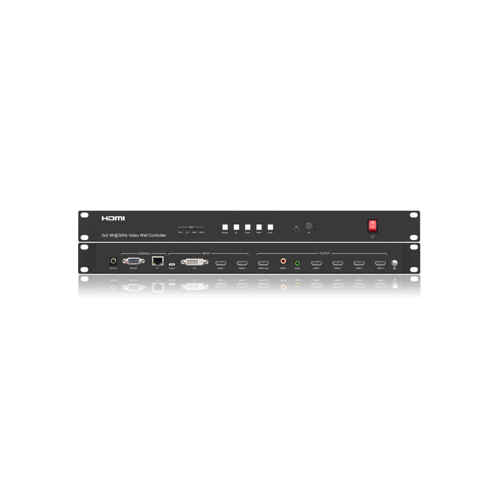 Processeur mur vidéo 2x2 Keen connect EFW-4K-244-D | 4K | HDMI/DisplayPort
