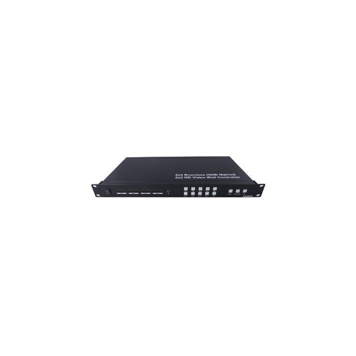 Matrice HDMI seamless 4x4 Keen connect EFM-HDMI444-DEC | découpe d’image 2x2 | RS232 LAN