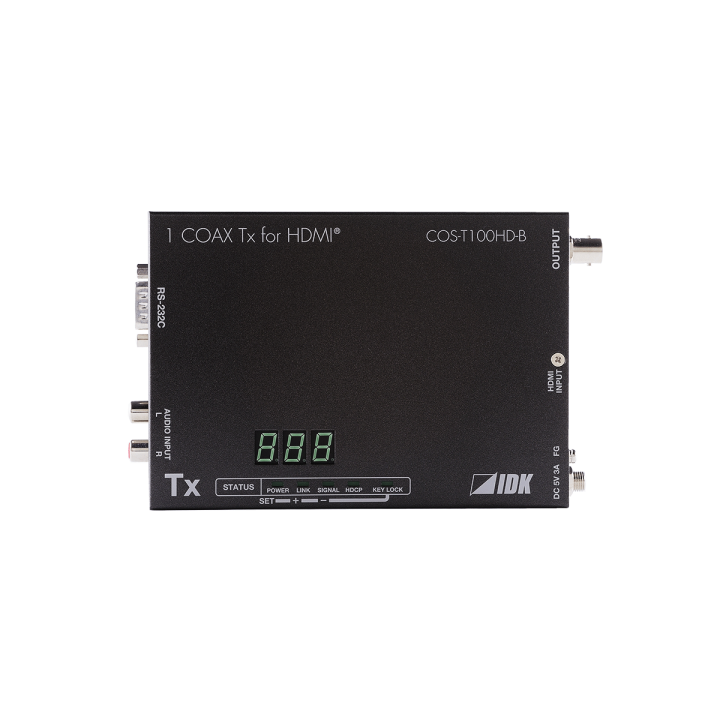 Émetteur HDMI sur câble coaxial IDK IDK-COS-T100HD-B | transmission HD | longue distance IDK