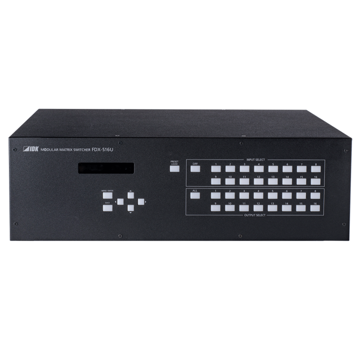 Châssis matrice modulaire IDK IDK-FDX-S16U | 16x16 | 4K@60 (4:4:4) IDK