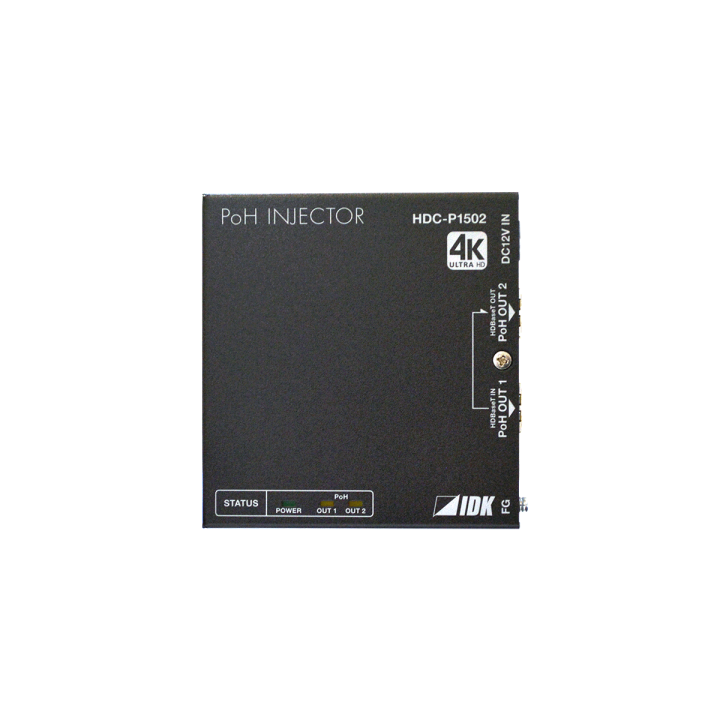 Injecteur de puissance HDBaseT IDK IDK-HDC-P1502 | alimentation PoH | portée longue distance IDK