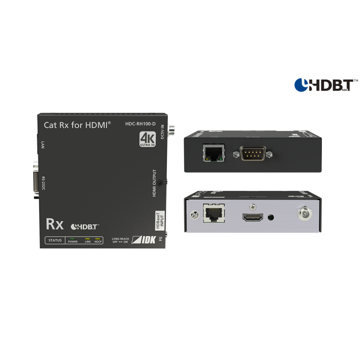 Récepteur HDBaseT IDK IDK-HDC-RH100-D | 4K@60 | transmission HDMI longue distance IDK