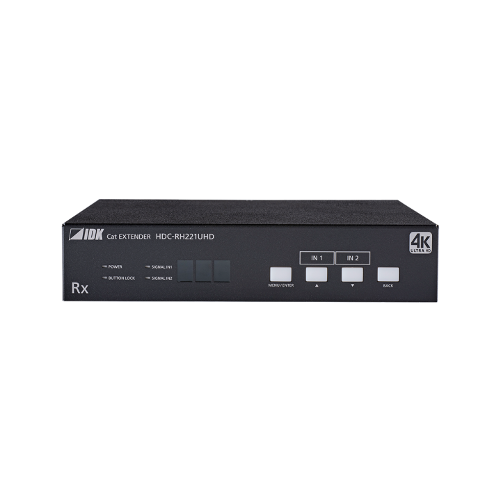 Récepteur HDBaseT IDK IDK-HDC-RH221UHD | 4K@60 | 2 entrées / 3 sorties IDK