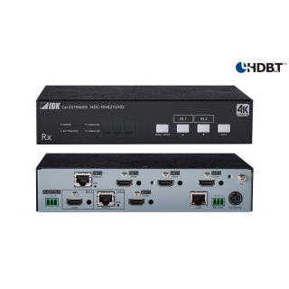 Récepteur HDBaseT IDK IDK-HDC-RH421UHD | 4K@60 | 2 entrées / 5 sorties IDK
