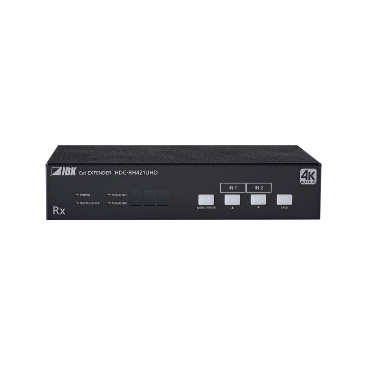 Récepteur HDBaseT IDK IDK-HDC-RH421UHD | 4K@60 | 2 entrées / 5 sorties IDK