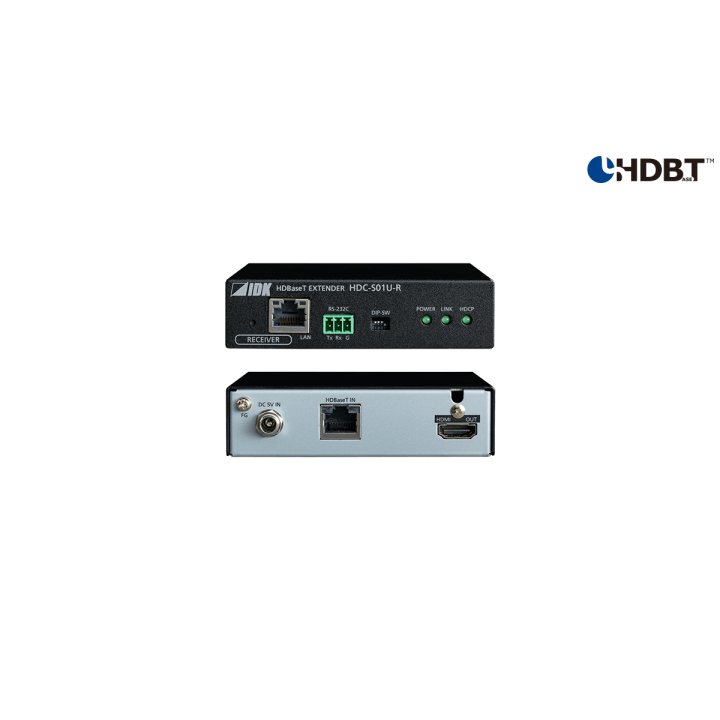 Récepteur HDBaseT IDK IDK-HDC-S01U-R | 4K@60 | transmission HDBaseT longue distance IDK