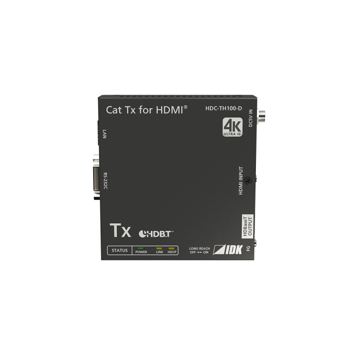 Émetteur HDBaseT 4K@60 IDK IDK-HDC-TH100-D | transmission 100 m | PoH intégré IDK