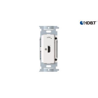 Plaque murale émetteur HDBaseT IDK IDK-HDC-TH100WJ | 4K@60 | blanc (Japon) IDK