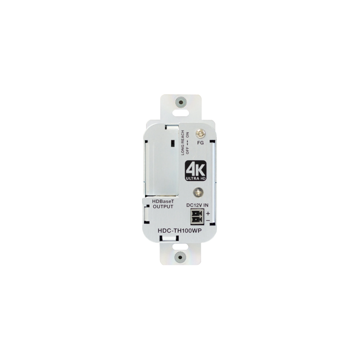 Plaque murale émetteur HDBaseT IDK IDK-HDC-TH100WP | 4K@60 | modèle US IDK