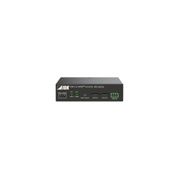 Sélecteur 4K@60 USB-C vers HDMI IDK IDK-IFC-H21U | 2 entrées | PD 75W IDK