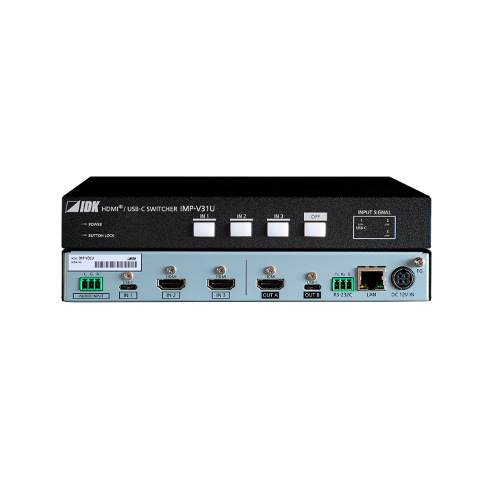 Sélecteur 4K@60 IDK IDK-IMP-V31U | HDMI/USB-C | 3 entrées / 1 sortie IDK