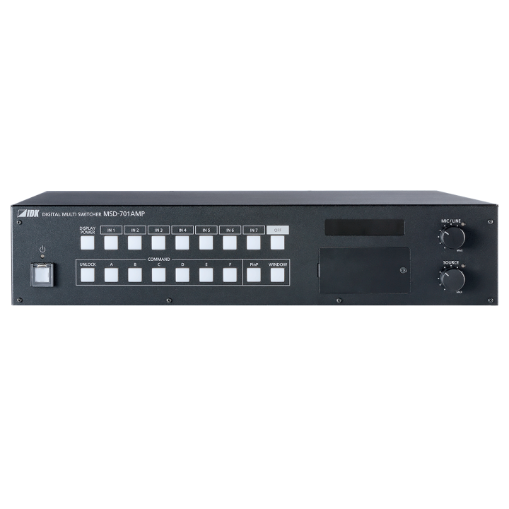 Sélecteur numérique IDK IDK-MSD-701AMP | ampli audio intégré | 7 entrées / 1 sortie IDK