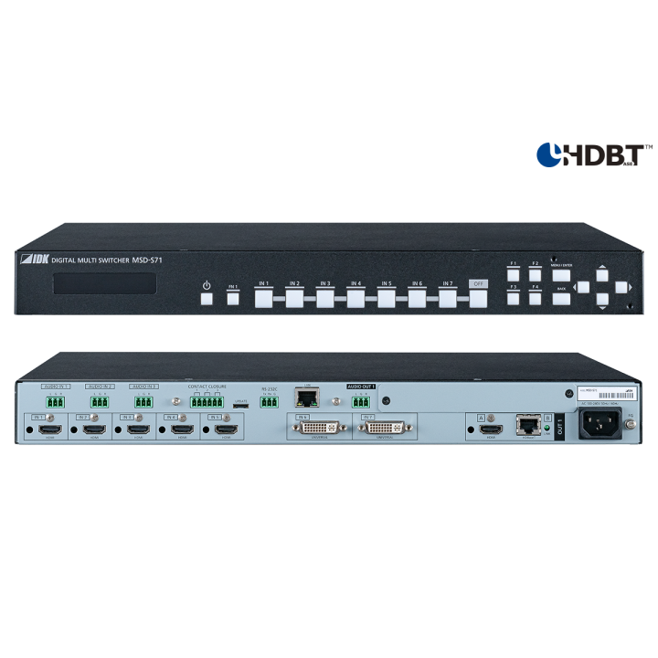 Sélecteur numérique IDK IDK-MSD-S71 | 7 entrées | 1 sortie IDK