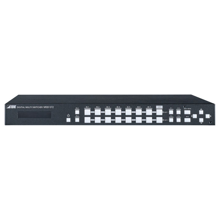 Sélecteur numérique IDK IDK-MSD-S72 | 7 entrées | 2 sorties IDK