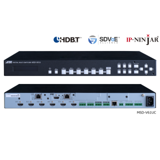 Sélecteur 4K@60 IDK IDK-MSD-V61UT | 6 entrées / 1 sortie | sortie HDBaseT IDK