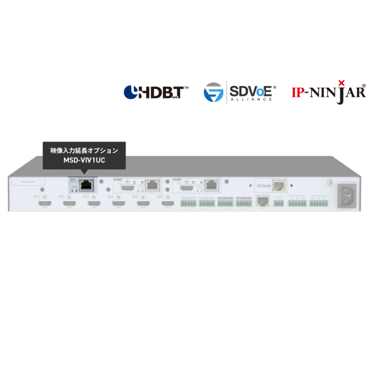 Module d’entrée SDVoE CAT IDK IDK-MSD-VIV1UC | série MSD-V6 | AV sur IP CAT6 IDK