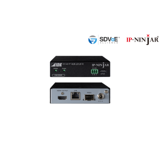 Décodeur 4K@60 HDMI Fibre IDK IDK-NJR-L01UF-R | module SFP+ vendu séparément | transmission longue distance IDK