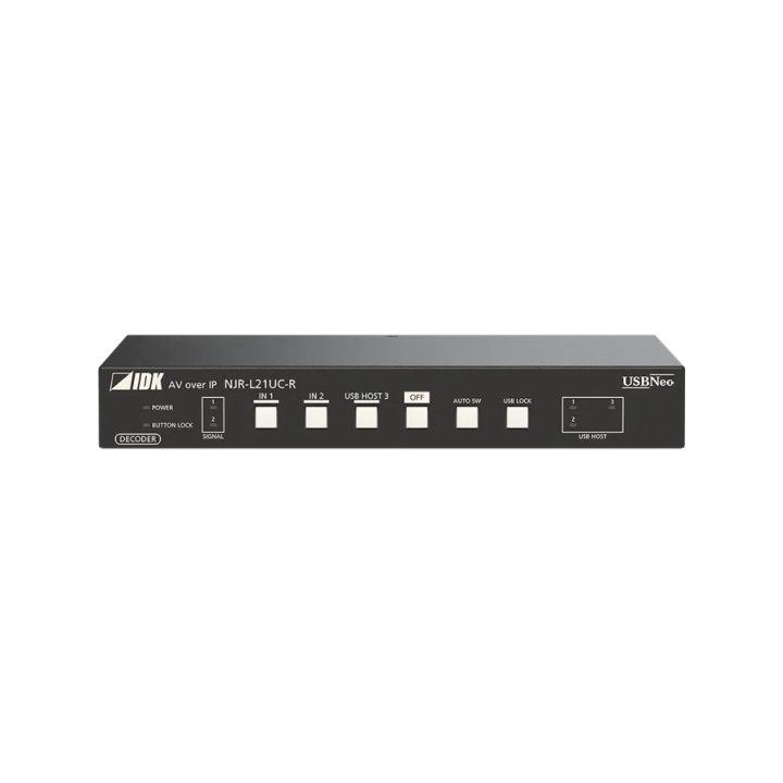 Décodeur 4K@60 HDMI & USB-C IDK IDK-NJR-L21UC-R | 2 entrées / 1 sortie | switch AV compact IDK