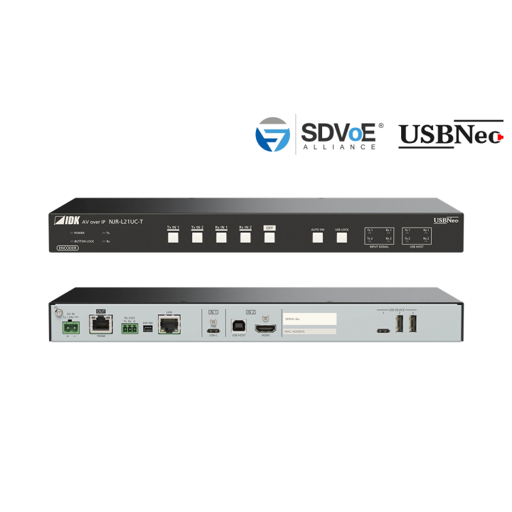 Encodeur vidéo IDK IDK-NJR-L21UC-T | 4K@60 | HDMI + USB-C (2 entrées / 1 sortie) IDK