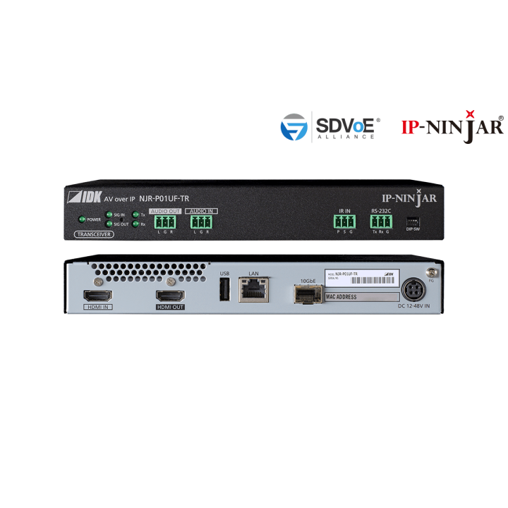 Émetteur-récepteur HDMI fibre IDK IDK-NJR-P01UF-TR | 4K@60 | SFP+ vendu séparément IDK