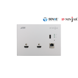 Plaque murale encodeur HDMI fibre IDK IDK-NJR-P01UFW-T | blanche | SFP+ séparé IDK