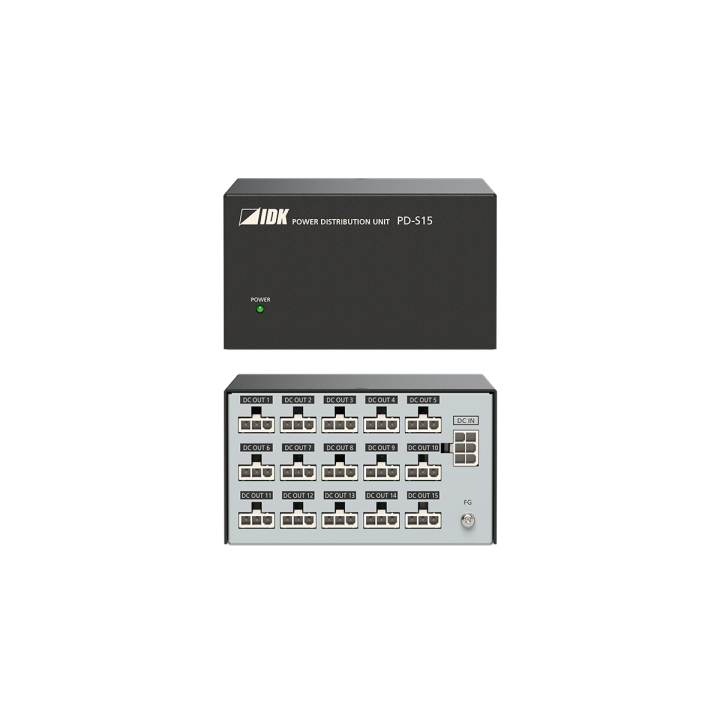 Unité de distribution IDK IDK-PD-S15 | 5/12V | 15 sorties IDK