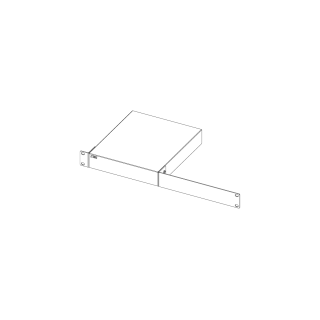 Matériel de mise en rack IDK IDK-RM-44S | pour 1 produit demi-largeur | montage rack 19" IDK
