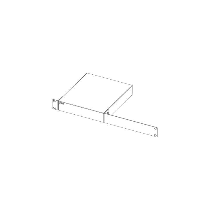 Matériel de mise en rack IDK IDK-RM-44S | pour 1 produit demi-largeur | montage rack 19" IDK