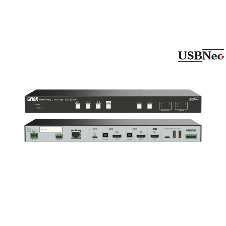 Sélecteur 4K@60 HDMI et USB-C IDK IDK-SUC-S31U | 3 entrées / 1 sortie | commutation multi-source IDK