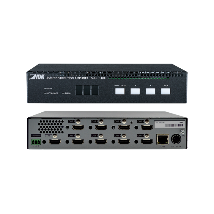 Répartiteur HDMI IDK IDK-VAC-S18U | 4K@60 | 1 entrée / 8 sorties IDK