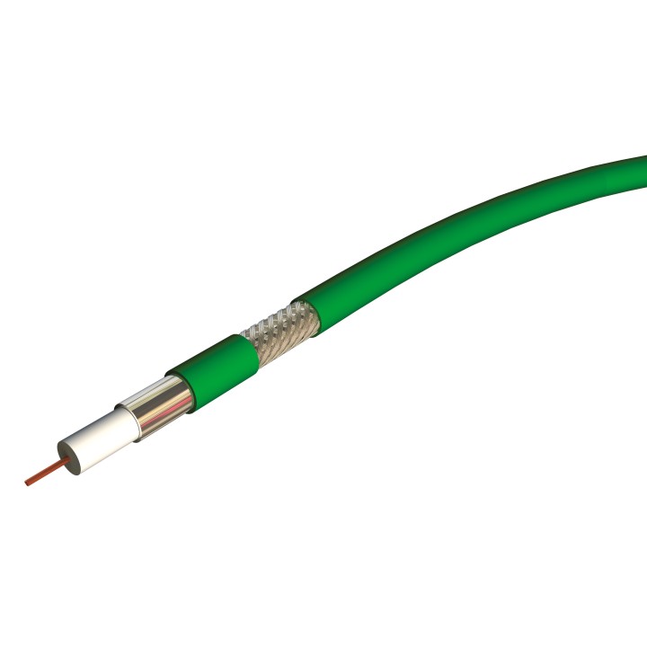 S2CEB - Câble Vidéo numerique - ø 6,95mm - pvc vert - 1000m S2CEB