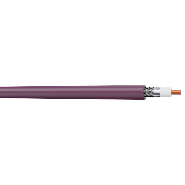 S2CEB - Câble Vidéo UHDTV 0.8/3.7 LSZH violet - 6mm + 5€ de coupe S2CEB