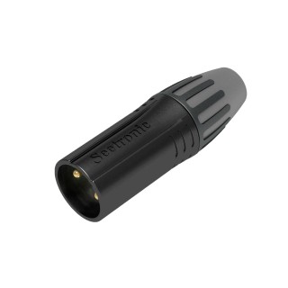 S2CEB - Fiche XLR male 3 points noir S2CEB