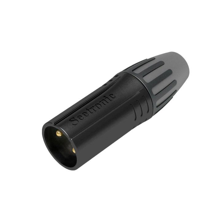 S2CEB - Fiche XLR male 3 points noir S2CEB