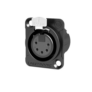 S2CEB - Embase XLR femelle 5 pts noire S2CEB