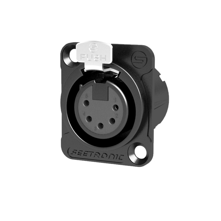 S2CEB - Embase XLR femelle 5 pts noire S2CEB