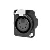 S2CEB - Embase XLR femelle 5 pts noire S2CEB