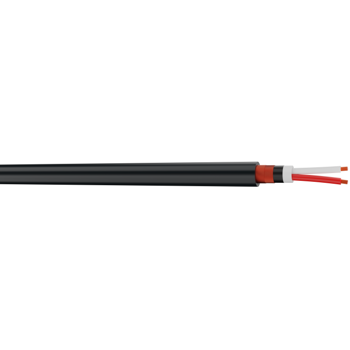 Câble Micro 0.40 mm² Blindé Tresse cuivre rouge Bobine de 100m noir S2CEB