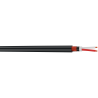 Câble Micro 0.40 mm² Blindé Tresse cuivre rouge Bobine de 100m noir S2CEB