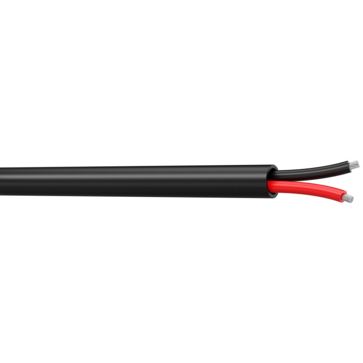 S2CEB - Câble hp souple - 2 x 1.50 mm² - pvc noir - 100 m - prix au mètre S2CEB