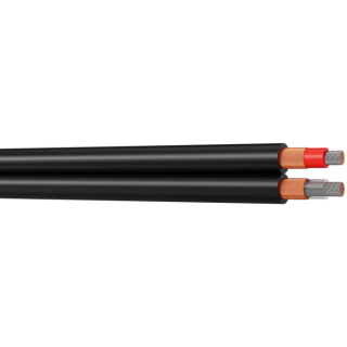 S2CEB - Câble asymetrique blinde - 2 x 0.22 mm² - pvc noir - hq - prix au mètre S2CEB
